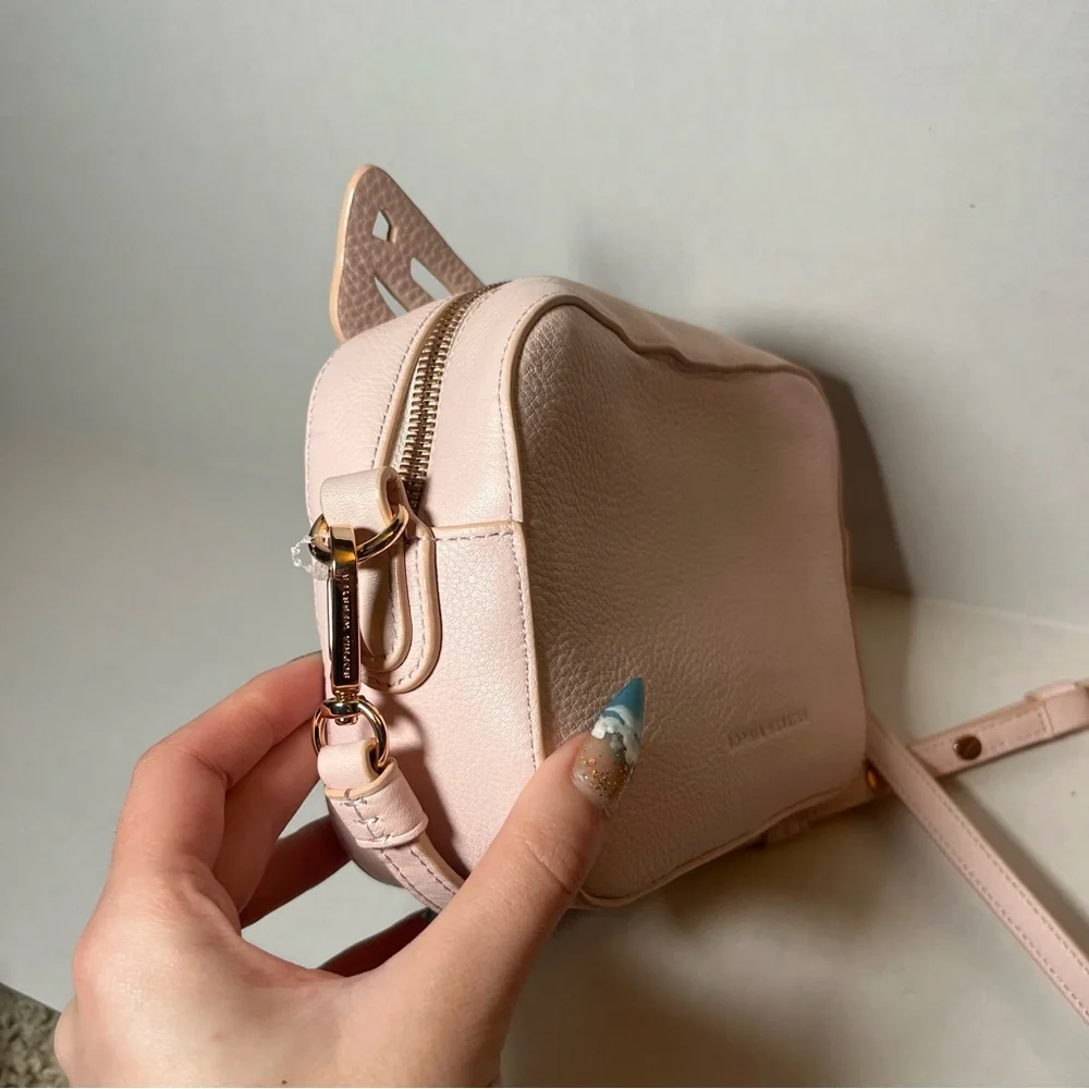 Sophia Webster Butterfly Crossbody Camera Bag Pink - Picture 3 of 5